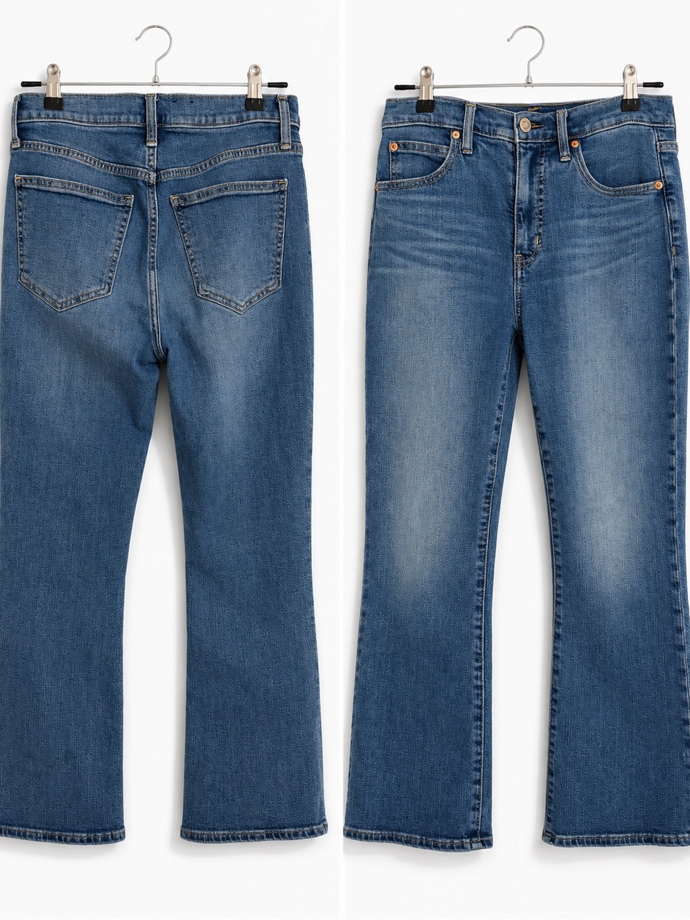GAP High Rise Kick Fit Jeans Size 4 Medium Wash Cropped Kick Flare